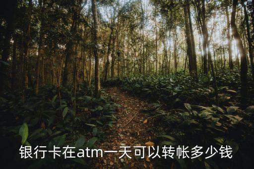 銀行卡在atm一天可以轉(zhuǎn)帳多少錢