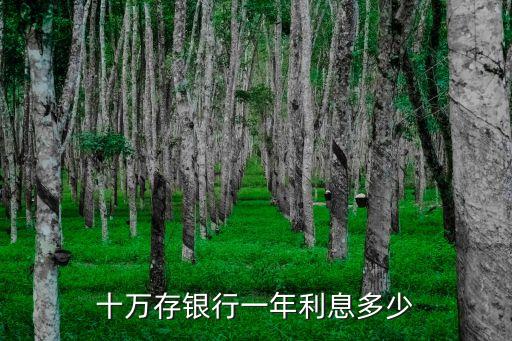 十萬(wàn)存銀行一年利息多少