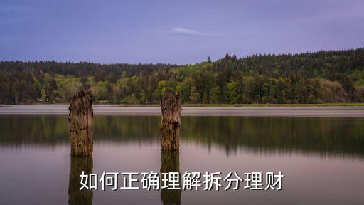 如何正確理解拆分理財(cái)