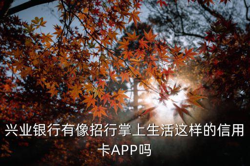 興業(yè)銀行信用卡app是什么，興業(yè)銀行信用卡下載哪個app好