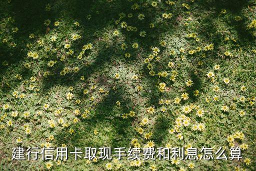 建行信用卡取100手續(xù)費(fèi)多少，建行取現(xiàn)手續(xù)費(fèi)及利息怎么算