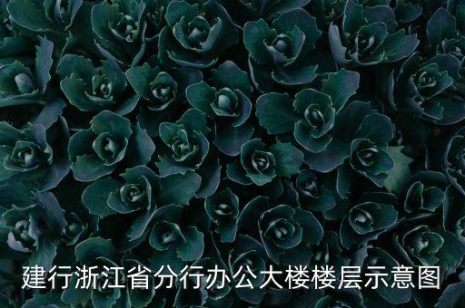 建行浙江省分行辦公大樓樓層示意圖