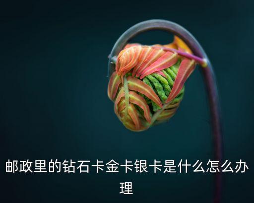 郵政vip卡是什么樣子，郵政里的鉆石卡金卡銀卡是什么怎么辦理