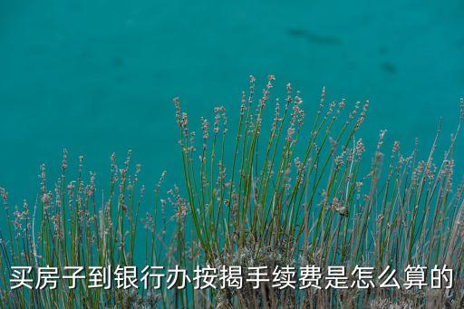 辦按揭 手續(xù)費(fèi)多少，按揭貸款手續(xù)費(fèi)一般是多少