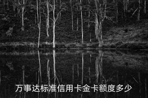 興業(yè)銀行萬(wàn)事達(dá)金卡額度多少，萬(wàn)事達(dá)標(biāo)準(zhǔn)信用卡金卡額度多少