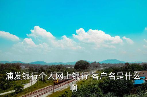 浦發(fā)銀行個(gè)人網(wǎng)上銀行 客戶名是什么啊