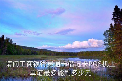 請(qǐng)問工商銀行靈通卡借記卡POS機(jī)上單筆最多能刷多少元