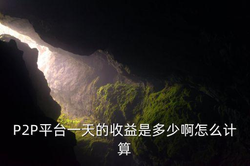 P2P平臺一天的收益是多少啊怎么計算
