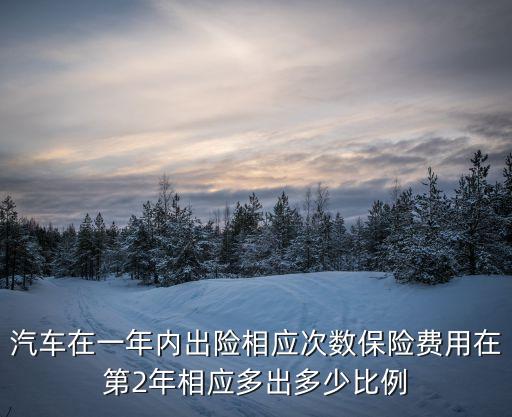 出過一次險(xiǎn)第二年保費(fèi)增加多少錢，頭一年車輛出過險(xiǎn)第二年的保險(xiǎn)費(fèi)怎么算