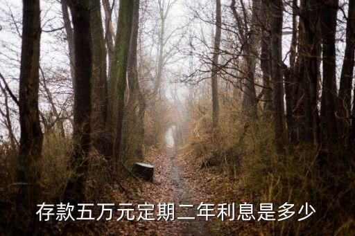 存款五萬(wàn)元定期二年利息是多少