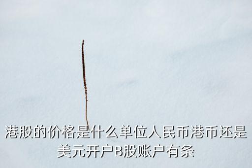 港股交易以什么報價，港股市值是港元還是人民幣