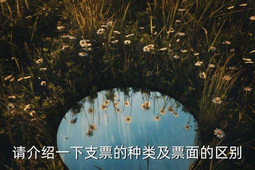 專用支票有什么區(qū)別，請介紹一下支票的種類及票面的區(qū)別