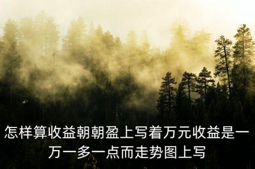 怎樣算收益朝朝盈上寫著萬元收益是一萬一多一點而走勢圖上寫