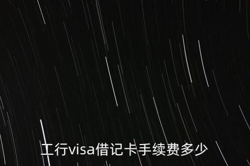 工行visa刷卡手續(xù)費多少錢，工行visa借記卡手續(xù)費多少