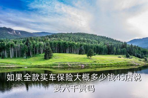 如果全款買車保險大概多少錢4s店說要六千貴嗎