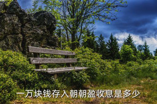 一萬塊錢存入朝朝盈收息是多少