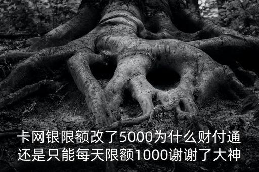 財(cái)付通每日限額是多少，財(cái)付通付款限額是多少