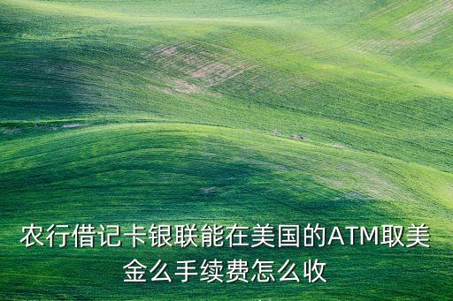農(nóng)行國(guó)外取錢(qián)手續(xù)費(fèi)是多少錢(qián)，農(nóng)行儲(chǔ)蓄卡到日本取款手續(xù)費(fèi)多少