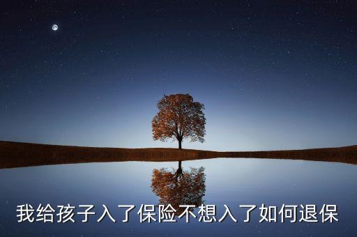 兒童退保單需要什么，小孩退保險需要準生證和和誕生證