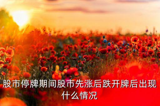 股市停牌期間股市先漲后跌開牌后出現(xiàn)什么情況
