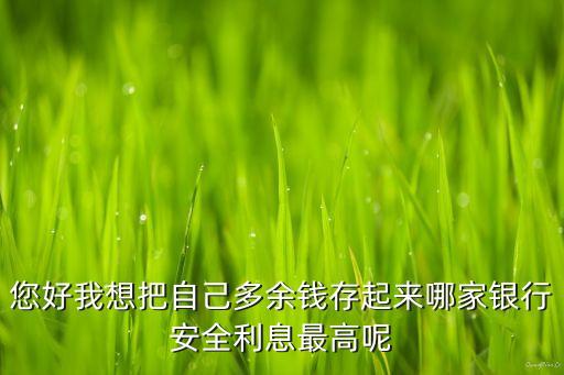 您好我想把自己多余錢存起來哪家銀行安全利息最高呢