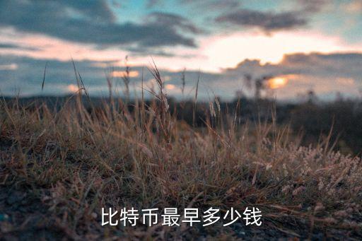 比特幣最早多少錢