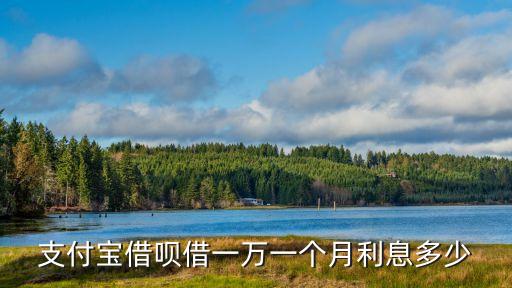 支付寶借唄借一萬一個(gè)月利息多少