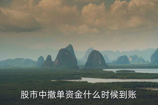 股市中撤單資金什么時(shí)候到賬