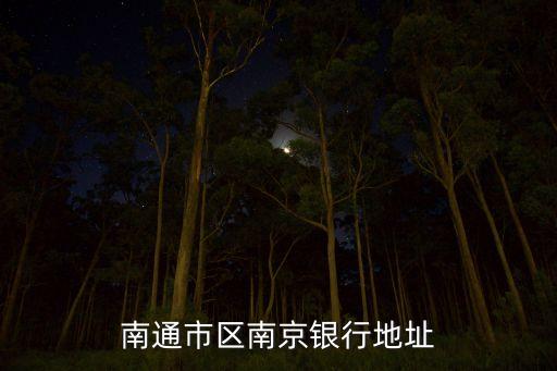 南通市區(qū)南京銀行地址