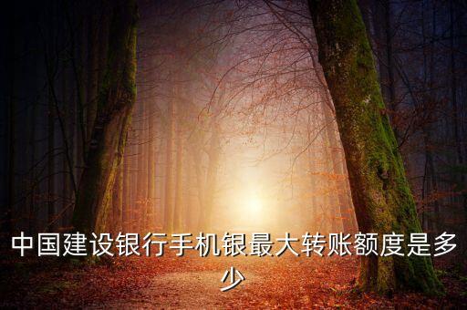 農(nóng)行建行中行轉(zhuǎn)賬 限額是多少錢，中國建設(shè)銀行手機(jī)銀最大轉(zhuǎn)賬額度是多少