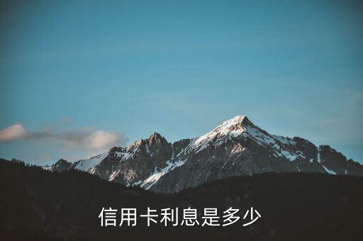龍江信用卡利息是多少錢，信用卡一萬元每月利息是多少