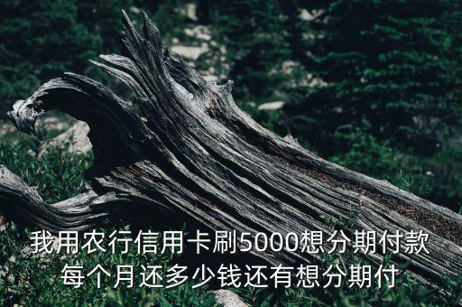 刷卡怎么分期還款多少錢，我剛辦平安信用卡我如果一次性刷卡3000元我想要分期還款該