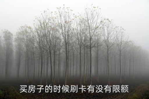 買房  pos機(jī)最多能刷多少，買房子的時候刷卡有沒有限額
