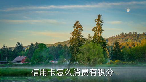 信用卡怎么消費(fèi)有積分