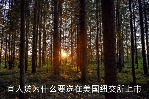 宜人貸為什么要選在美國(guó)紐交所上市